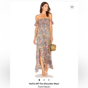 Worn once, like new- Revolve TiareHawaii- Hollie Off The Shoulder Maxi, one size
